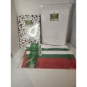 Lot Of 4 Christmas Boxes And Paper